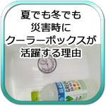 夏でも冬でも災害時にクーラーボックスが活躍する理由